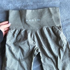 Khaki green seamless leggings